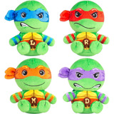 Juego De 4 Figuras De Tortugas De Peluche, Película Ninj [u]