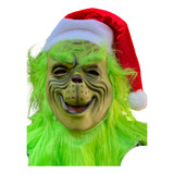 Mascara Latex Premium Grinch Cotillon Disfraz Anti Navidad 