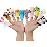 Conjunto De 10 Minibonecos De Dedos De Animais, Brinquedos D