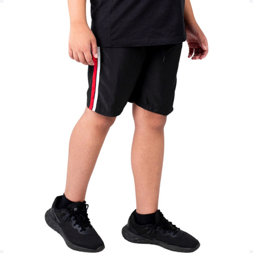 1 Bermuda Short  Infantil Masculina Tactel Básico Verão 014