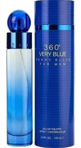 360 Very Blue Caballero Perry Ellis 100 Ml Spray - Original