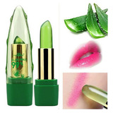Lápiz Labial J Lip Gloss Aloe Gel Jelly, Temperatura Vegetal C 352, Color Verde