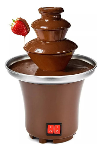 Fuente De Chocolate Hogar De Tres Capas  Fondue Derretido