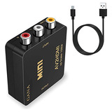 Gana Rca A Hdmi, 1080p Mini Rca Compuesto Cvbs Av A Hdmi, Ad