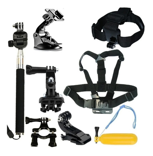 Kit 10 Accesorios Vstarcam Para Gopro Moto Casco Bici Auto