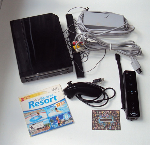 Nintendo Wii Preto Americano - Bloqueado - Funcionando L152