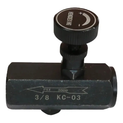 Valvula Aguja De 3/8 Acero Carbon 3,000 Psi
