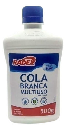 Cola 500g Branca Multiuso Faz Slime Base Água Não Tóxica