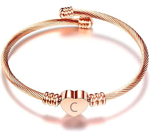 Pulsera Mujer Letra Inicial Personalizada A-z Gift Bracelet