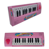 Piano Infantil Brinquedo Teclado Educativo P/ Criança C/ Som Cor Rosa