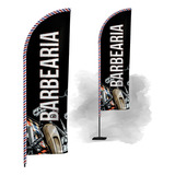 Wind Banner Barbearia Flag Dupla Face 2m Somente Bandeira