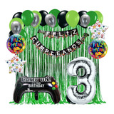 Kit Decoración Globos Video Juegos Cumpleaños