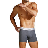Boxer Ajustado Largo Rayas 6 Pzs - Everlast Underwear