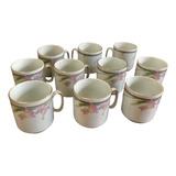 Set De 10 Tazas De Cafe Porcelana China Antiguas 100 Cc