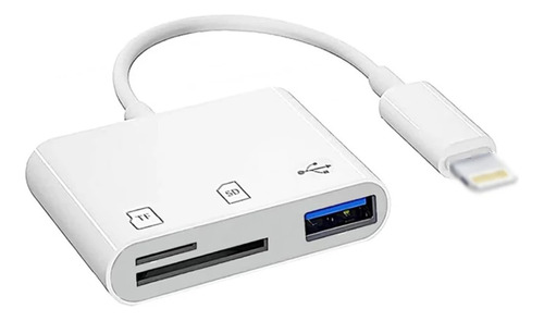 Adaptador De iPhone Usb Lightning Otg Leitor De Cartão