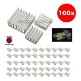 100x Kit C/ 3 Dissipadores Calor Para Raspberry Pi 3 B B+ 