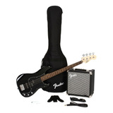 Paquete De Bajo Fender Pj Bass Black 0371982006