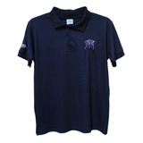 Camisa Polo De Sultanes Azul Marino Con Logo En 3d Mty