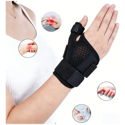 Comfortable Wrist Splint Adjustable Bandage, Orthopedic Wris Férula Muñeca Comoda Vendaje Ajustable,muñequera Ortopedica... Negro