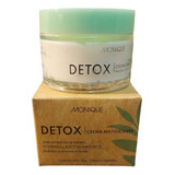 Monique Detox Crema Matificante Hidrata Y Elimina El Brillo.