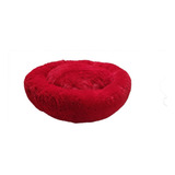 Cama Grande De Peluche Antiestrés Roja Para Mascota