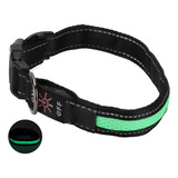 Collar Led Para Perro Luminoso Con Tiras Reflectantes Anti