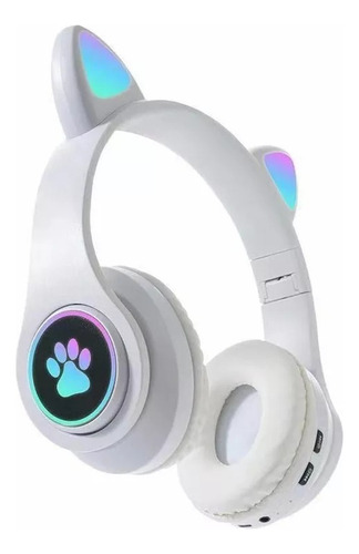 Audífonos Orejas De Gato Diadema Bluetooths 5.1 Adultos/niño