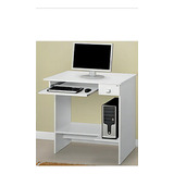 Escrivaninha Ajl Móveis Mesa Para Computador Mdp De 75cm X 77cm X 46cm Branco