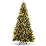 Árbol De Navidad Artificial Preiluminado Y Predecorado 228cm