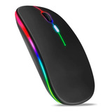 Mouse Sem Fio Bluetooth Recarregável Ergonômico Slim