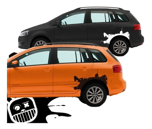 Calco, Ploteo Decorativo Lateral Splat 2 Volkswagen Suran !