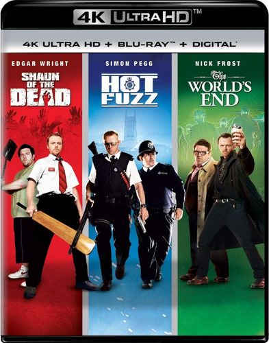 4k Uhd + Blu-ray Shaun Of The Dead + Hot Fuzz + World´s End