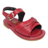 Huaraches Marca Kinder Para Niña 6612 Rojo 14.5 Al 17 R