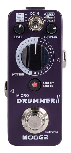 Micro Drummer Ii Caja De Ritmos Mooer Mexico Msi