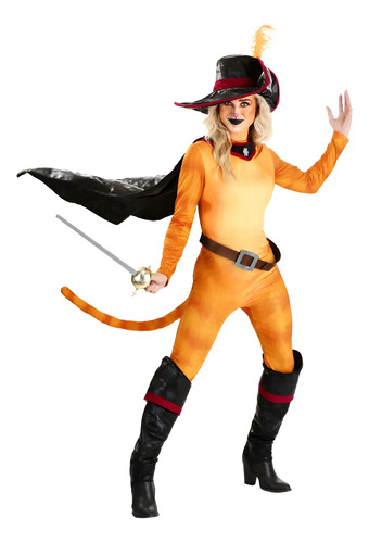 Disfraz De Gato Con Botas De Shrek Para Mujer Damas Envio Gratis