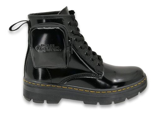 Botin Mujer Tipo Martens Monedero Capa De Ozono - 621202