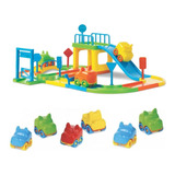 Pista De Carrinhos Corrida Brinquedo Infantil + 6 Carrinhos