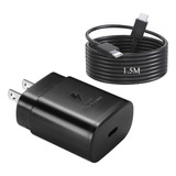 Cargador Rápida Tipo C Para Samsung 25w Adaptador De Viaje