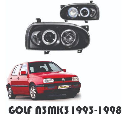 Juego De Faros Sport Volkswagen Golf A3 Mk3 1992-1997 