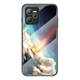 Funda Para Realme C35 Starry Sky Space Glass Soft Frame Cove