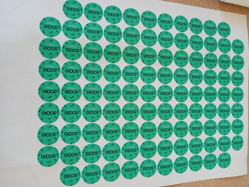 100 Stickers Autoadhesivos Personalizados 2 Cm