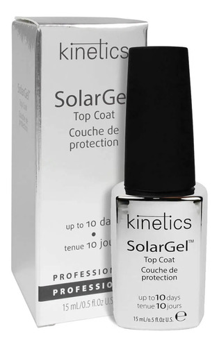 Kinetics Top Coat Solar Gel 15ml Para Unhas