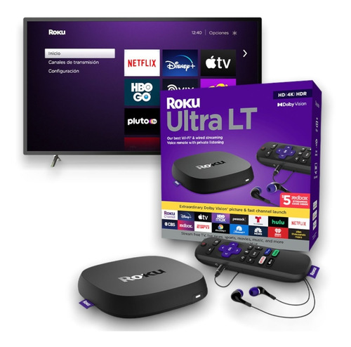 Roku Ultra Lt 4801 4k Última Versión 2gb Ram Con Auriculares