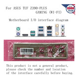 I/o Shield For Asus Tuf Z390-plus Gaming (wi-fi) Motherb Aab