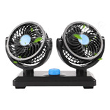 360 Grados Doble Ventilador Para Auto Carro Coche 12v