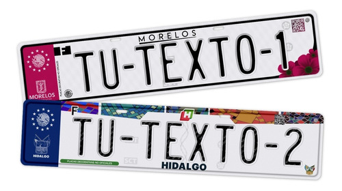 Placas Metal Europeas Refle Decorativa Personalizada Estados