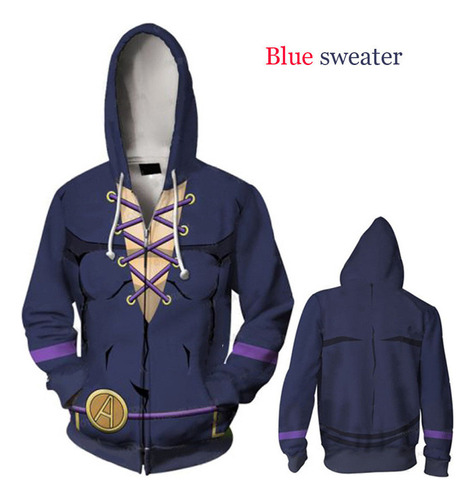 Abrigo De Sudadera De Aventura Extraña De Anime Jojo