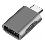 5 Adaptador Usb C Carga De C Macho A 3.0 Hembra Gris