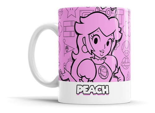 Taza Princesa Peach Super Mario Bros.