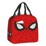 Bolsa De Almuerzo Clásica De Tela De Araña Roja Para Hombres